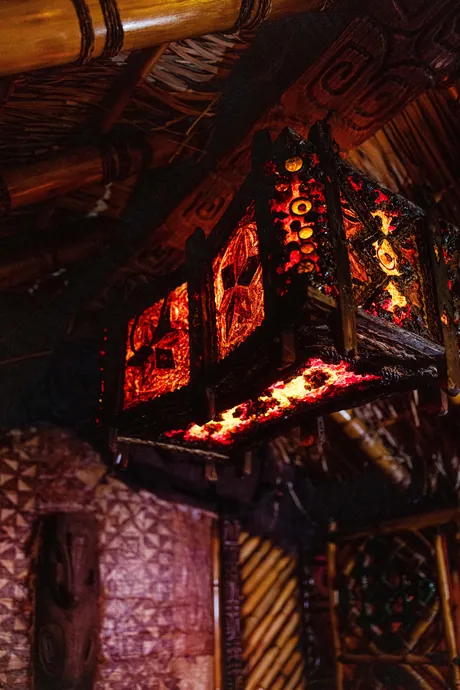 Warm bamboo interior