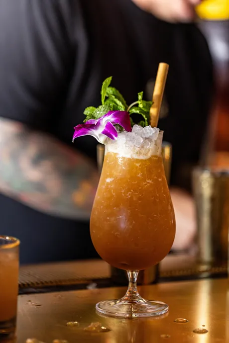 A hurricane cocktail