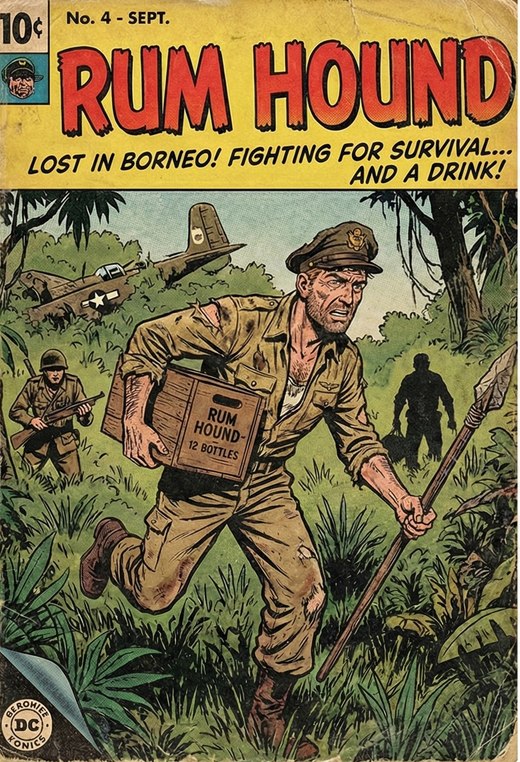 A vintage 'Rum Hound' adventure comic